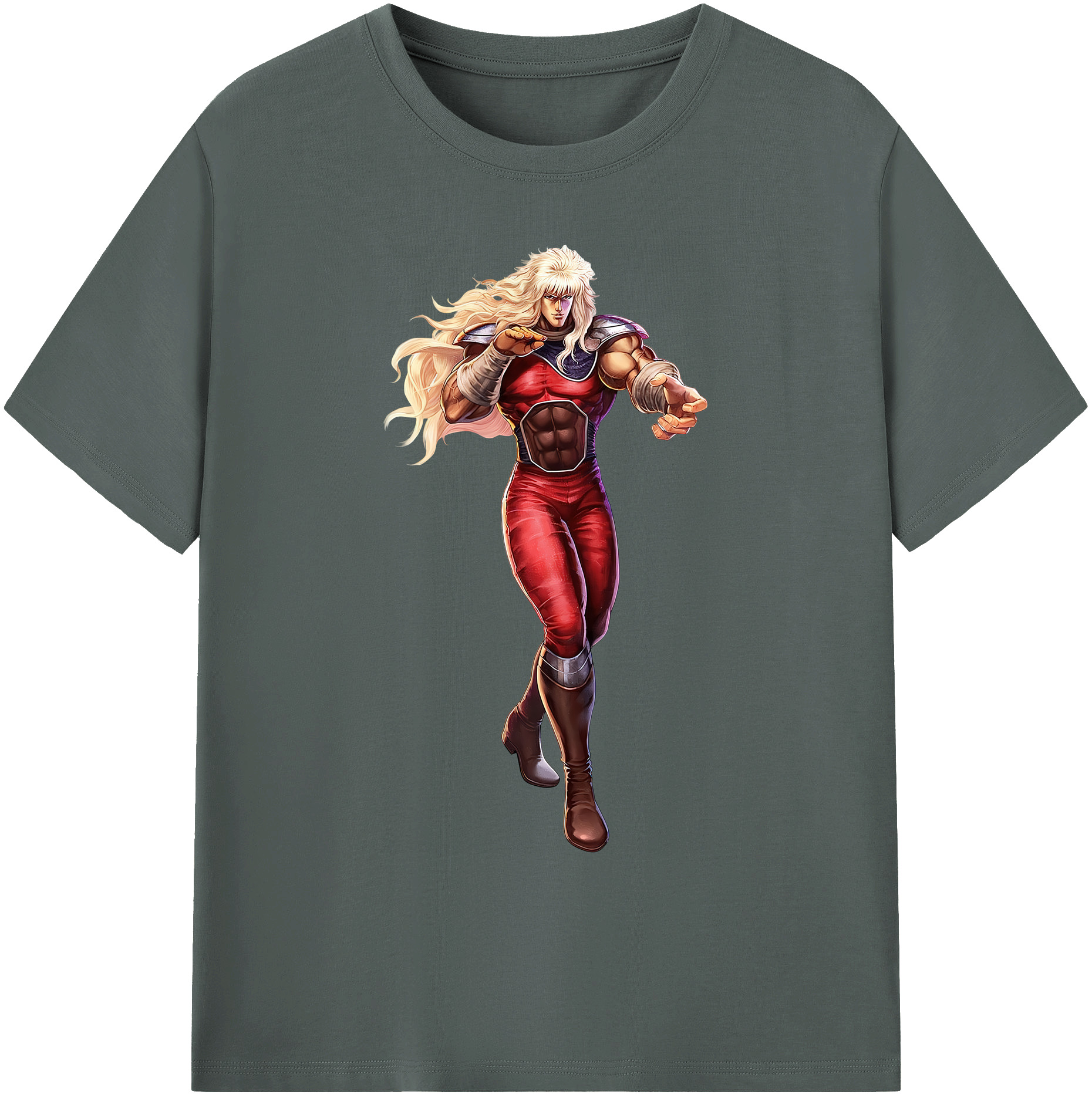 （画像用） 北斗の拳 Fist of the North Star 綿100％ メンズ半袖Tシャツ｜肌触りやわらか＆通気性